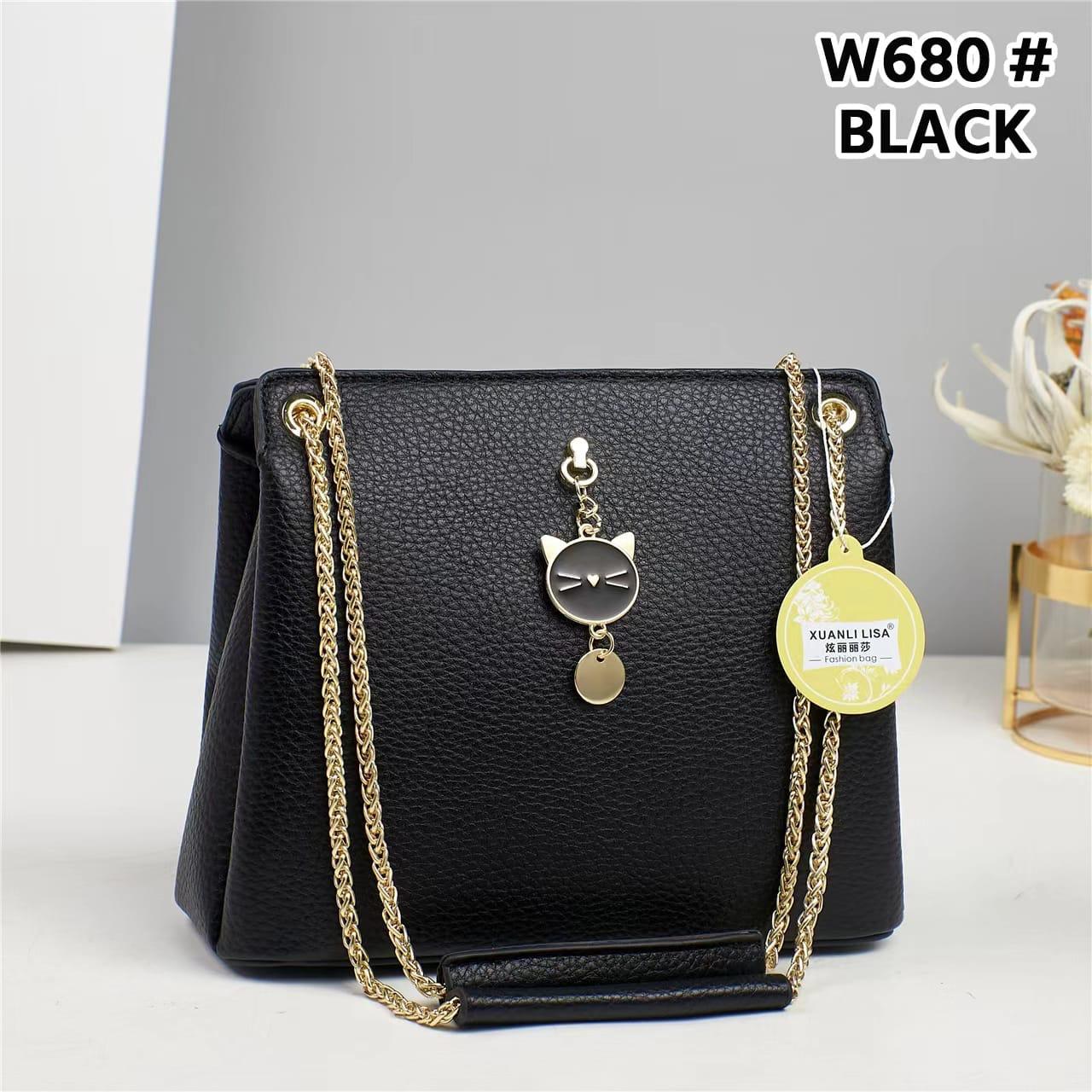 Fancy Women Fashion Handbag - Black