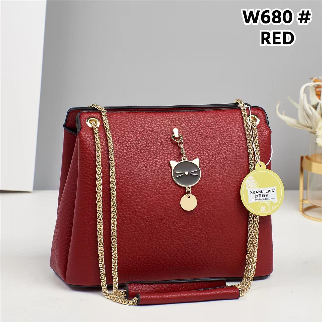 Fancy Women Fashion Handbag - Red