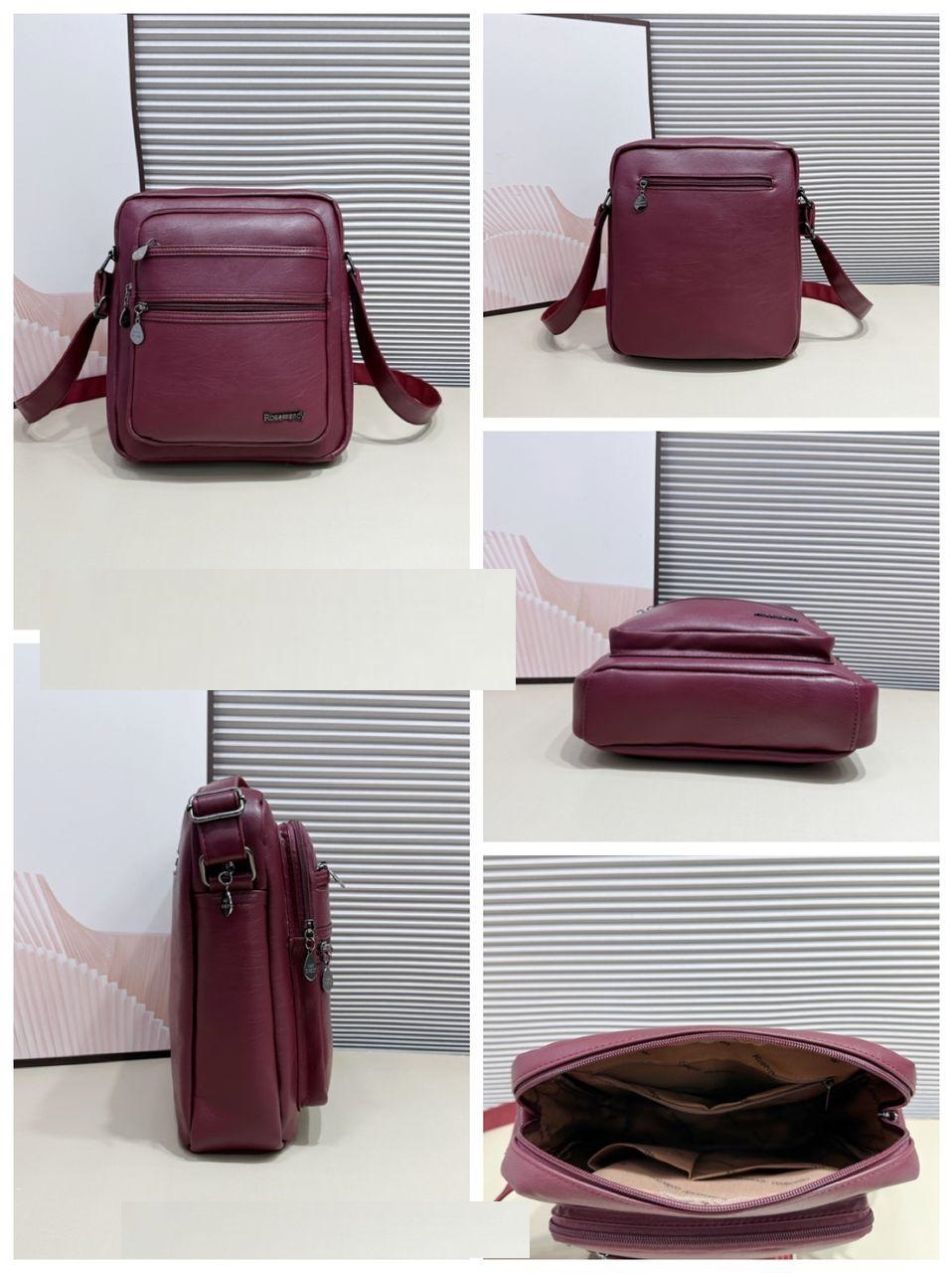 Rosemandy Crossbody Bag - Sophisticated Style in Rich Burgundy